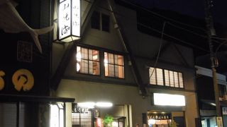 数少ない、夕食を取れるお店