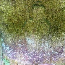 岩船寺境内の不動明王磨崖仏