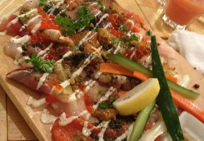 うまい！ワインにあう魚の創作料理ばかり！