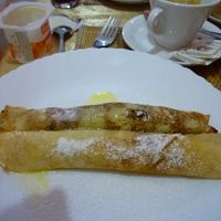 朝ご飯のパンケーキです。