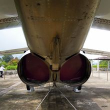 高山航空公園に展示されているジェット戦闘機