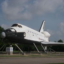スペースシャトルのでかい模型