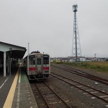 釧路行きは一両編成。