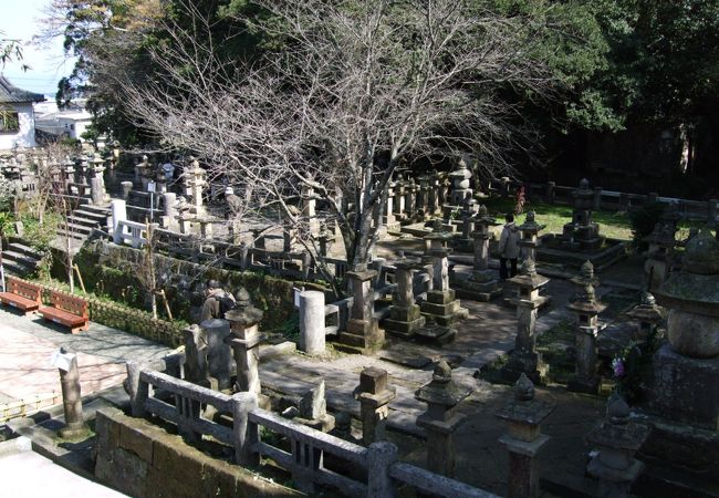 篤姫の出た今和泉島津家の墓地
