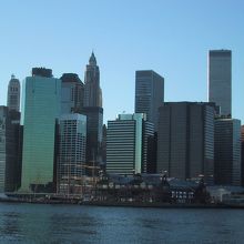 ブルックリンブリッジパークからのマンハッタン