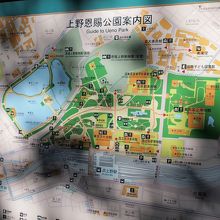 上野恩賜公園の地図