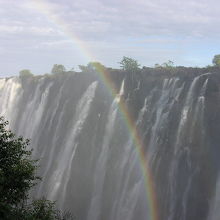 ザンビア側から観たビクトリアの滝