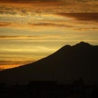 ホテルからの夕日