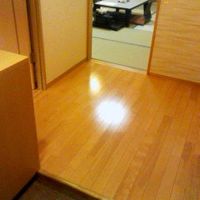 ドアを開けると左に大きな靴箱奥に畳の部屋がありました