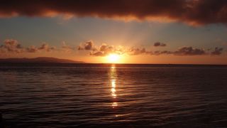 夕日がとても綺麗