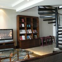 ラウンジの階段を上がるとＰＣ常時設置場所