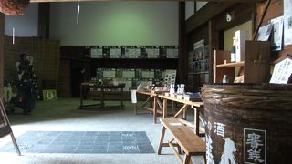 展示品の多い酒蔵