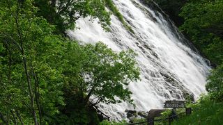 豪快な水しぶきの滝