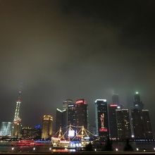 テラスから見える夜景。