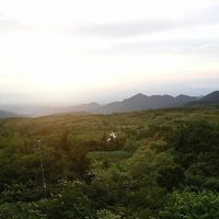 夕日 部屋から撮影