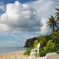 ■プライベイトビーチ。遠くに恋人岬が見える。