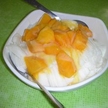 氷がフワフワです。