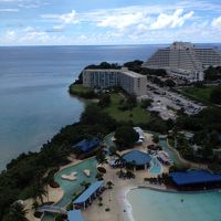 タワー21階からプールを見た写真です。