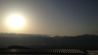 ほったらかし温泉。朝陽を浴びながら＾＾