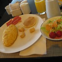 朝食ビュッフェ。