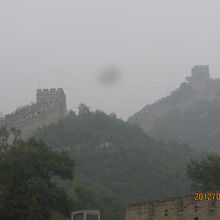 長城が見えます。