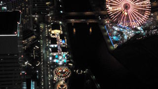 展望フロアはみなとみらいを一望