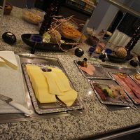 朝食のビュッフェ。
