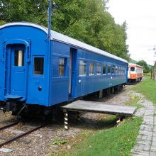 鉄道公園内にある車両