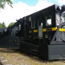 鉄道公園内にある車両