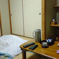 これぞ古きよき駅前旅館の和室です。