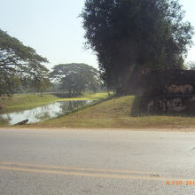 土塁と堀です。