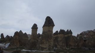 キノコみたいな奇岩