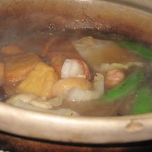 豆腐の土鍋煮込み