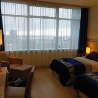 青を基調としたスタイリッシュな客室