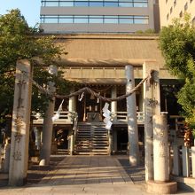 右下に「白神社」の碑