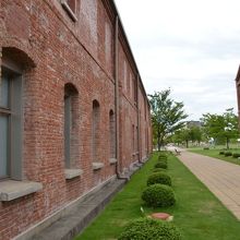 赤煉瓦の建物が綺麗です