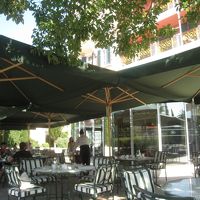 朝食会場！テラス席！