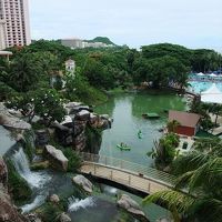 ロビーから見たウォーターパーク