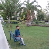 広い庭園、ここに４階建ての客室棟がいくつか