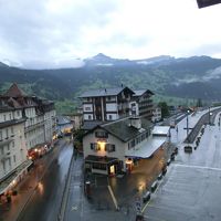 バルコニーから見える駅