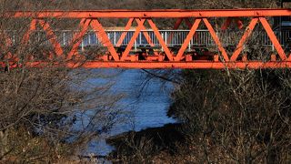 日本初・・・複線用鉄橋