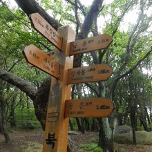 案内の表示は多くあります