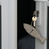 部屋の入り口と鍵