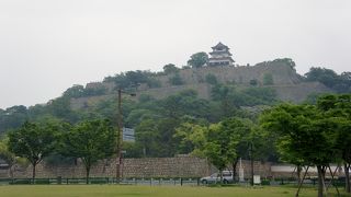 高石垣に守られた丸亀城