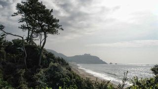伊良湖岬の近くの静かな浜辺