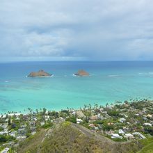 ☆とっても癒されます。ラニカイを山頂から望む絶景場所☆