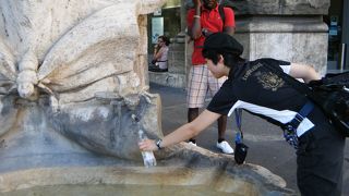 ここの水は飲めるらしいのですが・・・