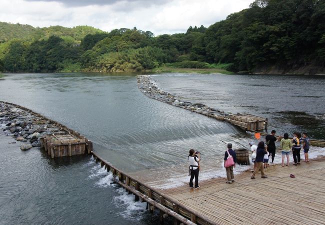 那珂川の水流を身近に感じられます