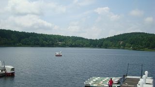 小さな湖です～女神湖