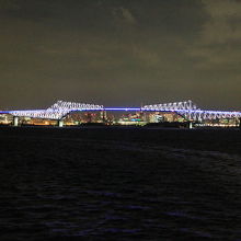 ライトアップされた東京ゲートブリッジ！